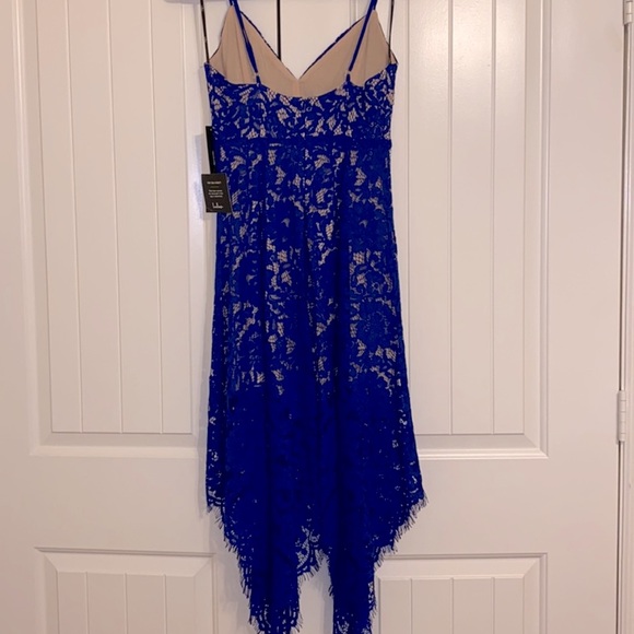 Lulus One Wish Royal Blue Lace Midi Dress - Picture 11 of 11